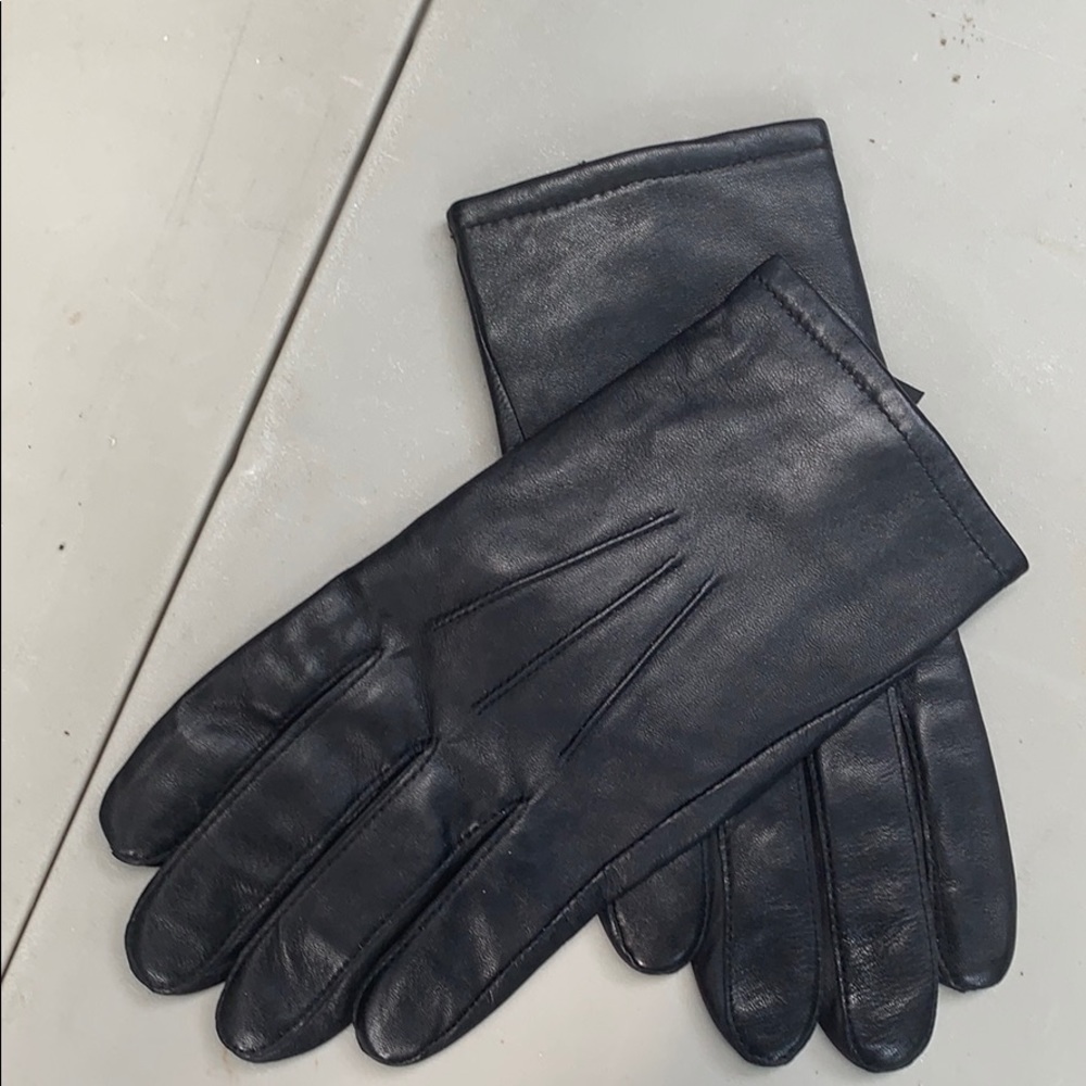 Men’s leather gloves cashmere lined